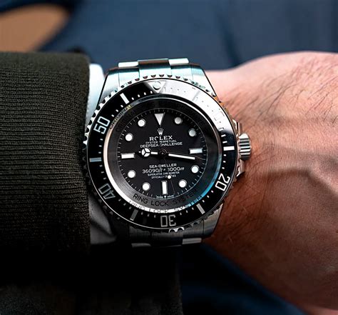 rolex deep sea on wrist